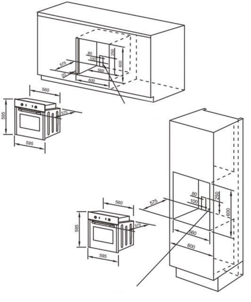 Midea mo 68100 gi духовой шкаф